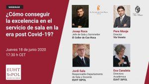 Webinar EUHT StPOL ¿Cómo conseguir la excelencia en el servicio de sala en la era post Covid-19?