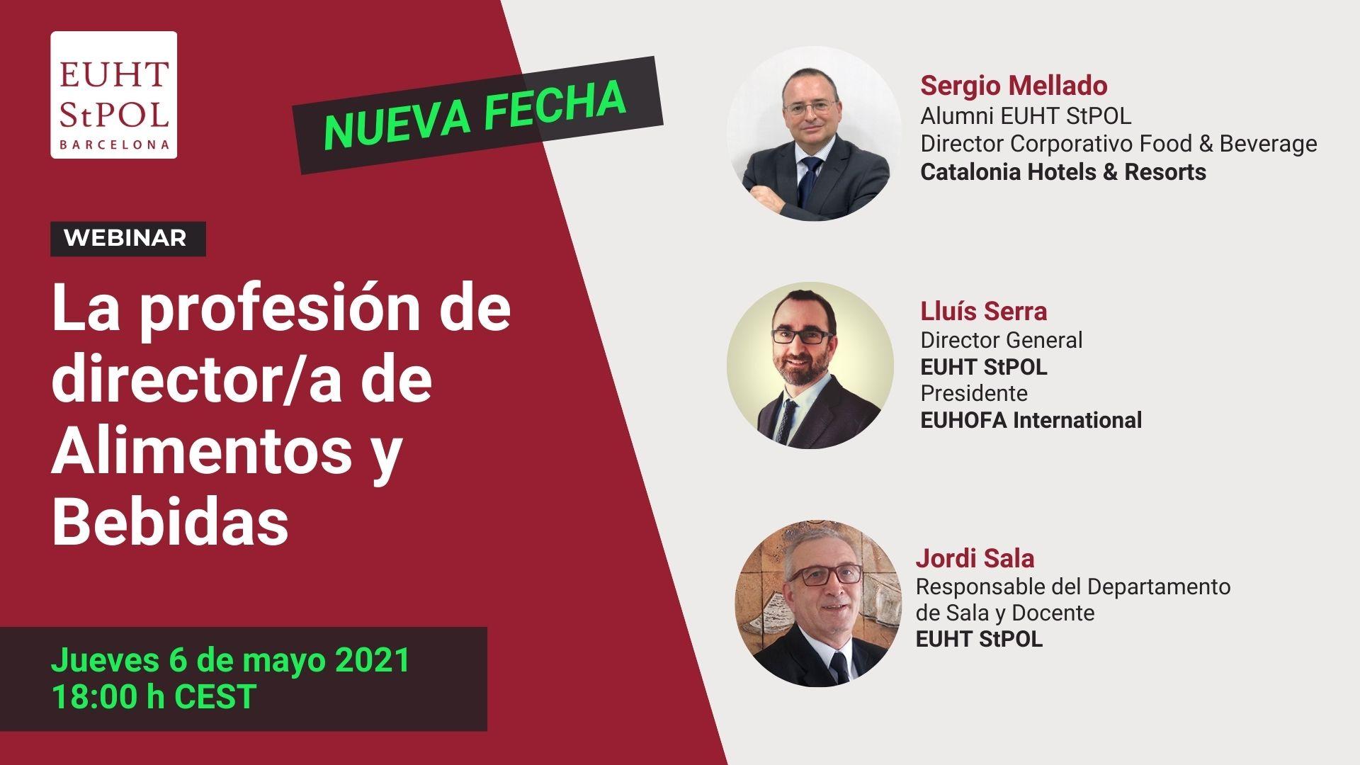 Webinar La profesión de Director de Alimentos y Bebidas