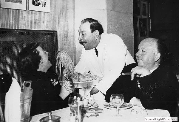 Alfred Hitchcock en Fettuccini Alfredo